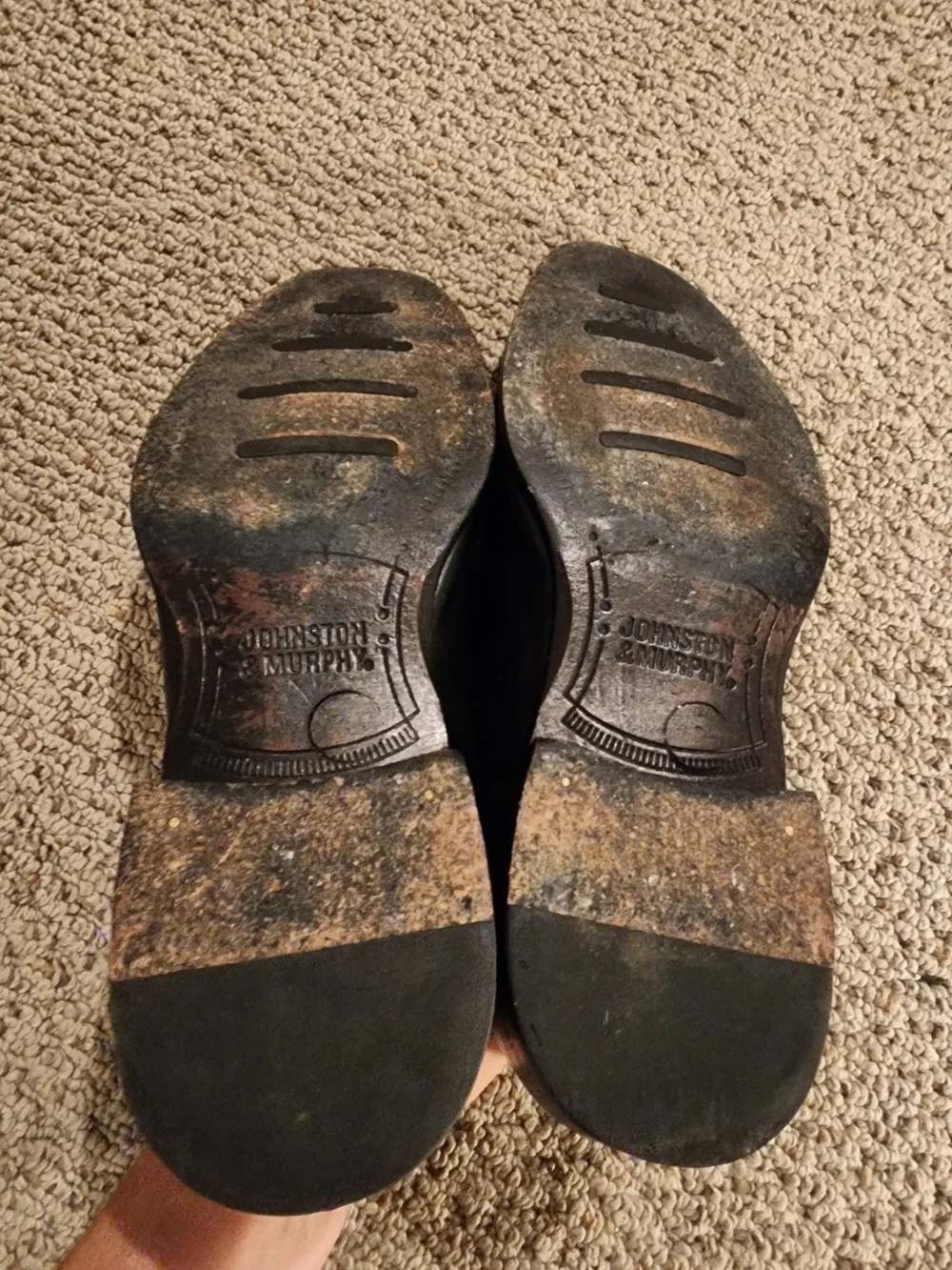 Johnston & Murphy Dress Shoes Flat Black